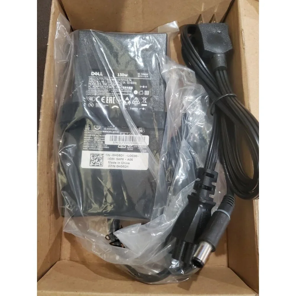New Dell Genuine 130W PA-4E AC Adapter With Large tip 7.4m Connector